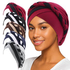 Amazon Supply Two-Color Turban Hat, Braided Chemotherapy Hat, Confinement Hat, Turban Jdt-429J