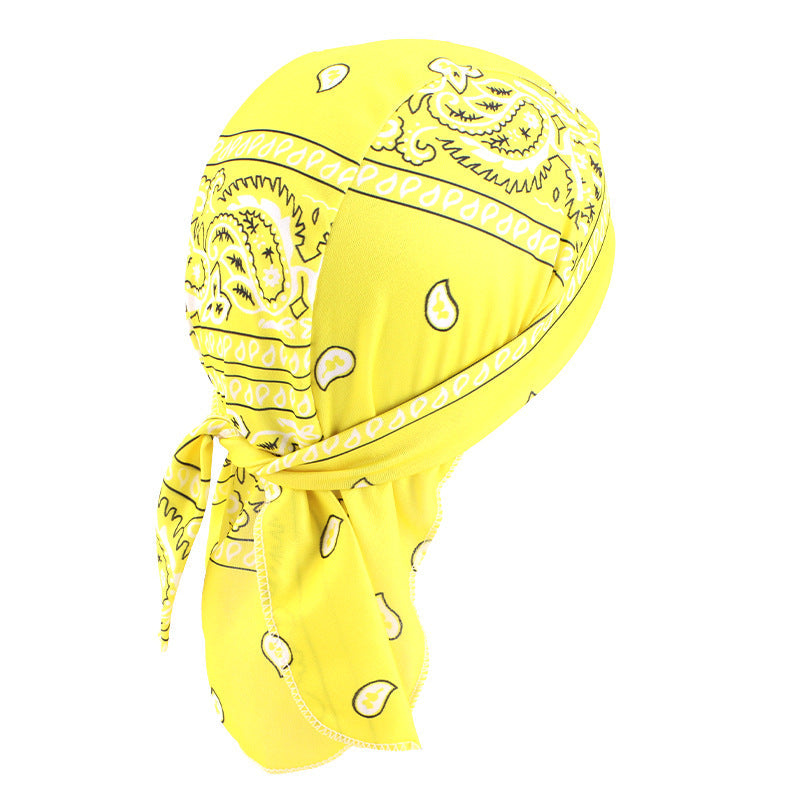Camouflage elastic pirate hat men's and women's headscarf hat hip hop hip hop ribbon toe cap JDD-09C