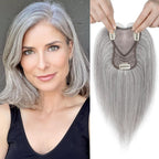 Real Human Hair Topper10 inch Women for Thinning Hair Swiss Base  Hairpiece