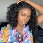 Human hair short hair curly hair Bob wig