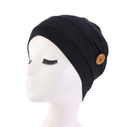 Women's Mask Hat Nurze Hat Anti-Le Moon Hat Ear Protecting Headband Bamboo Fiber Modal Cotton Chemotherapy Hat