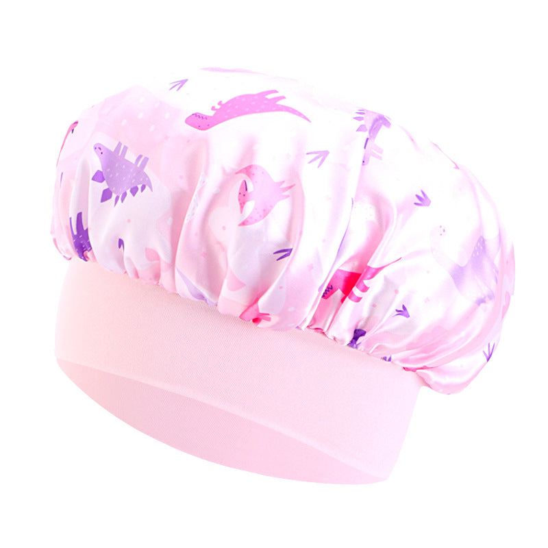 Children's Unicorn Cartoon Latin Nightcap Baby Tapes Hat Hair Conditioners Shower Cap JDKB-21A-2