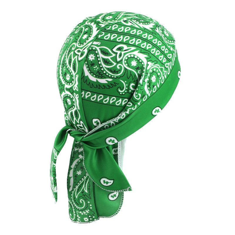 Camouflage elastic pirate hat men's and women's headscarf hat hip hop hip hop ribbon toe cap JDD-09C