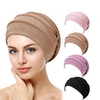 Amazon high quality supply Women's pullover cap chemotherapy cap nightcap hair loss hat TJM-267