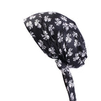 Cross-border source satin printed turban women's bandage turban hat pastoral style streamer braid hat TJM-226