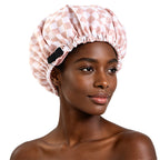 Amazon's new polyester lined waterproof cap with adjustable buckle shower care cap and sleep cap JDY-453T