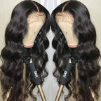 Classical Mid-part Body Wave Human Hair Wig