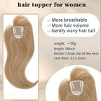 Hair Toppers for Women with Bang Hair Clip with Thinning Hair Wigs Hair Piece