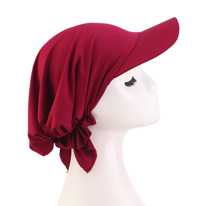 Spring and Summer Style Cashew Print Brimmed Baseball Cap Outdoor Sunshade Headwrap Ethnic Cloth Hat Jdt-234C