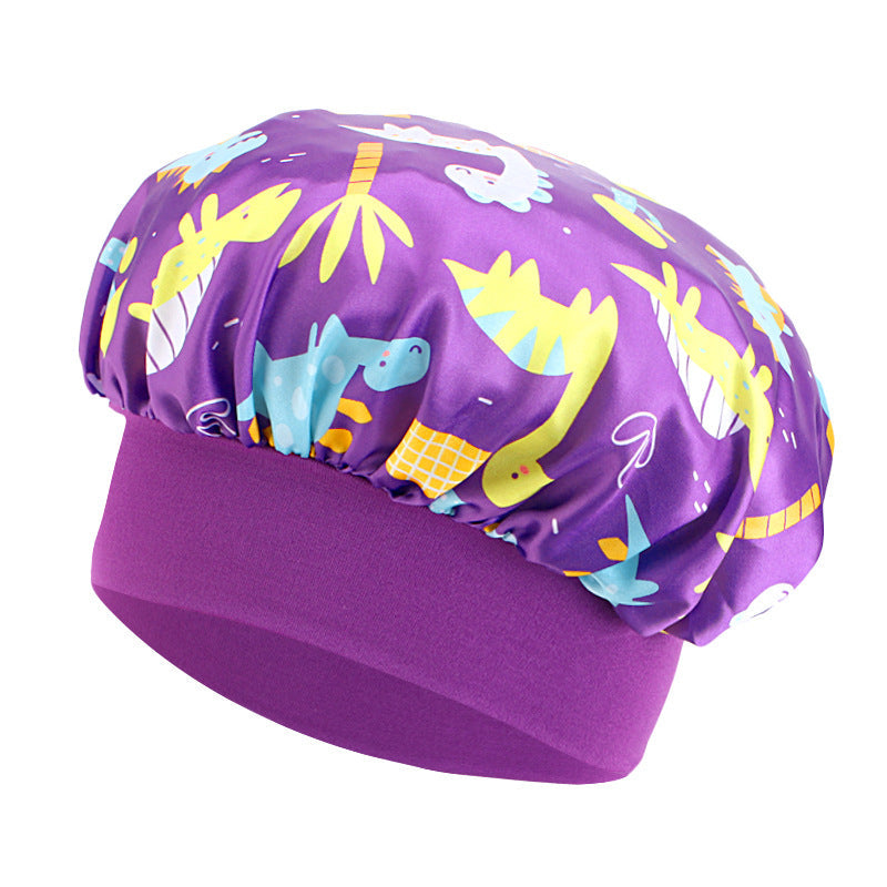 Children's Unicorn Cartoon Latin Nightcap Baby Tapes Hat Hair Conditioners Shower Cap JDKB-21A-2