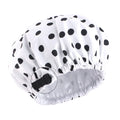 Amazon's new polyester lined waterproof cap with adjustable buckle shower care cap and sleep cap JDY-453T
