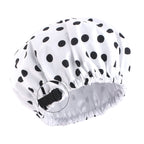 Amazon's new polyester lined waterproof cap with adjustable buckle shower care cap and sleep cap JDY-453T