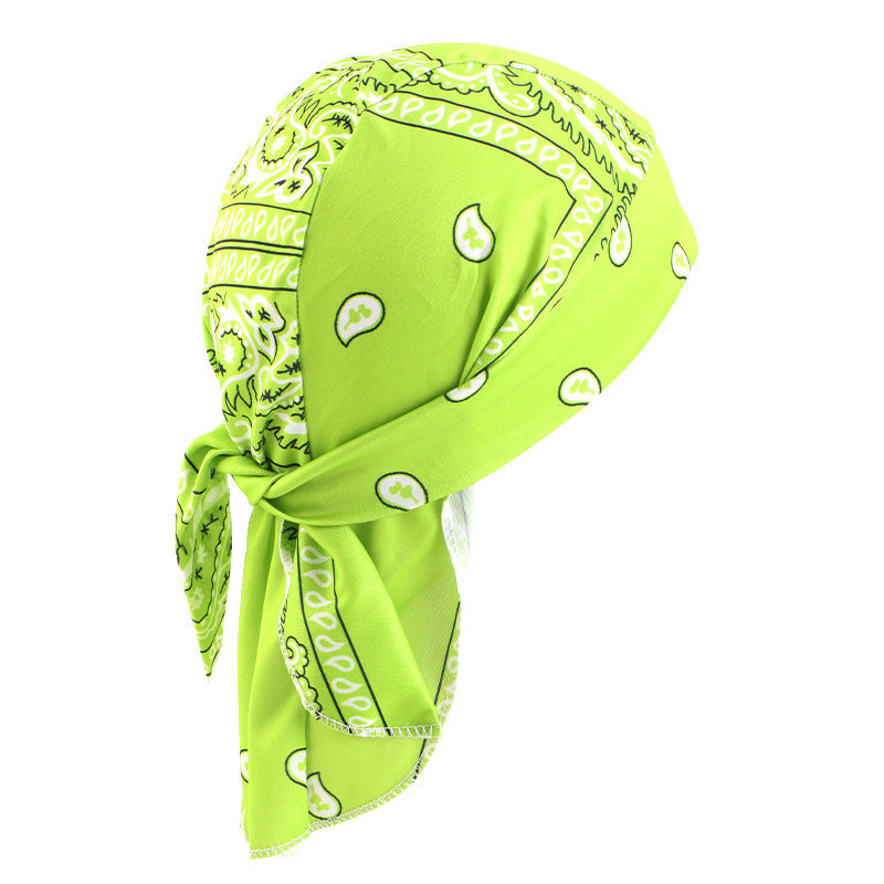 Camouflage elastic pirate hat men's and women's headscarf hat hip hop hip hop ribbon toe cap JDD-09C