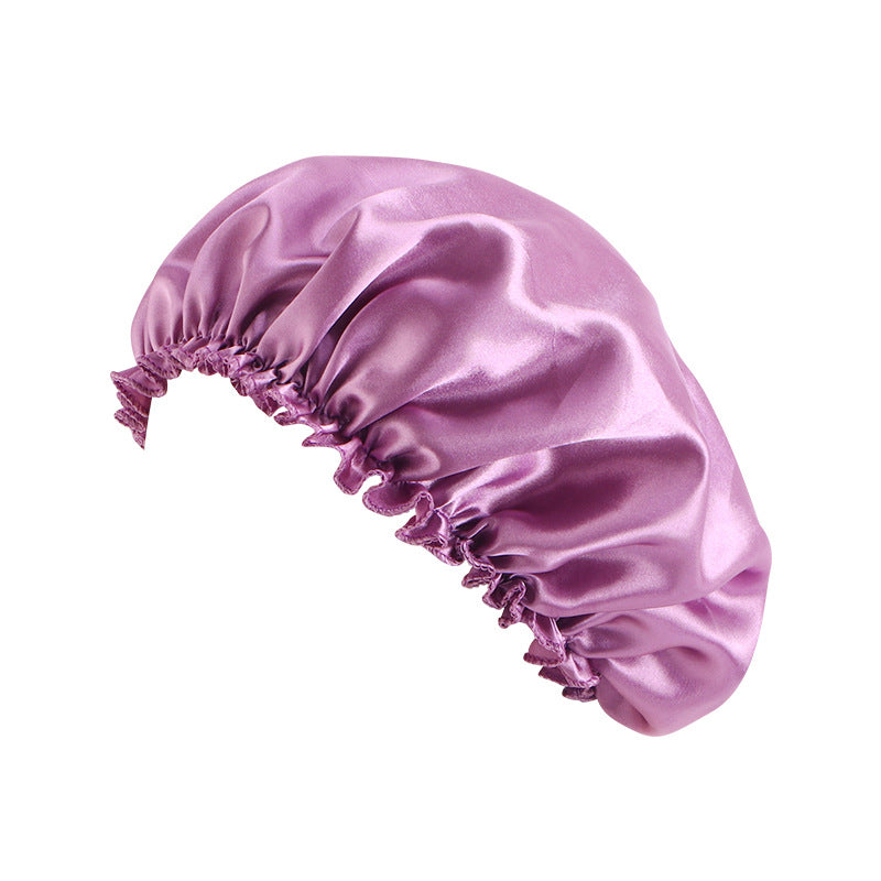 Satin lace nightcap women's round cap hair care CAP Beauty hair cap TJM-250