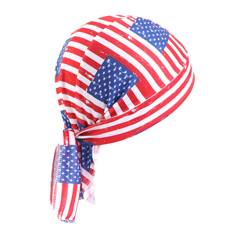 New Camouflage Skull Elastic Pirate Hat, Unisex Headscarf Hat, Outdoor Sports Bandana Head Wrap Hat Jdd-09F