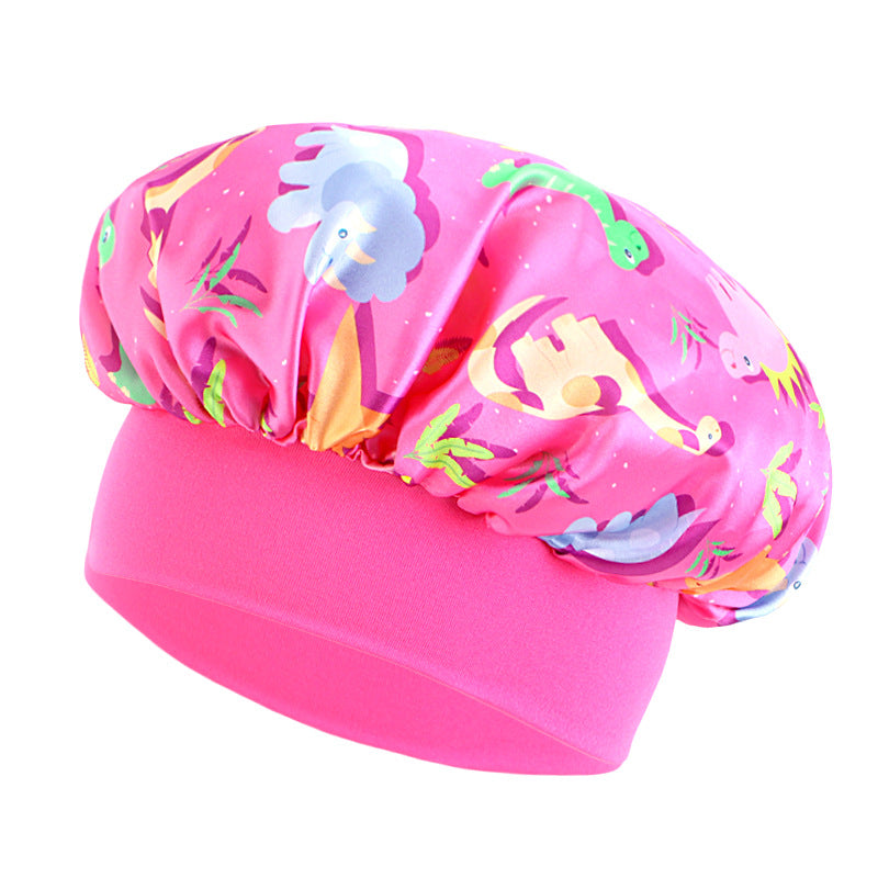 Children's Unicorn Cartoon Latin Nightcap Baby Tapes Hat Hair Conditioners Shower Cap JDKB-21A-2