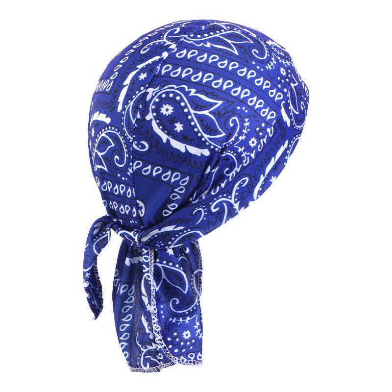 Camouflage elastic pirate hat men's and women's headscarf hat hip hop hip hop ribbon toe cap JDD-09C