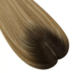 Hair Topper Virgin Hair Piece Topper Balayage Brown Wigs Hair Piece