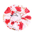 Double-layer printed waterproof shower cap dustproof and oil-proof cigarette cap adjustable beauty perm cap JDY-453A-1