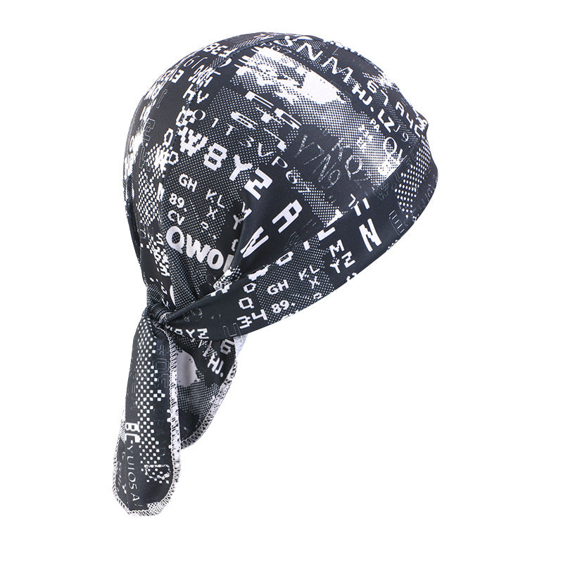 New Camouflage Skull Elastic Pirate Hat, Unisex Headscarf Hat, Outdoor Sports Bandana Head Wrap Hat Jdd-09F
