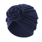 Cross-Border Supply Rose Elastic Turban Hat Ethnic Hat Plaid Cotton Turban Hat Jdt-480C