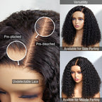Full Kinky Curly 5x5 Closure Human Hair