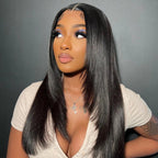 Layered Bone Straight Lace Front Wigs
