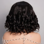 Short Bob Human Hair Loose Body Wave Pre Cut Wig